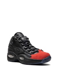 Baskets basses en cuir noires Reebok