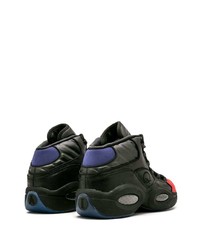 Baskets basses en cuir noires Reebok