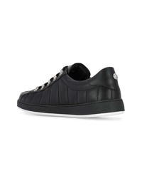 Baskets basses en cuir noires Balmain