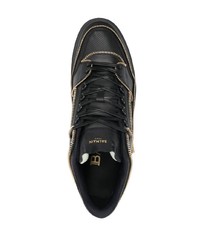 Baskets basses en cuir noires Balmain