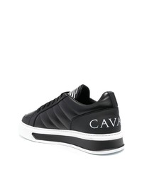 Baskets basses en cuir noires Roberto Cavalli