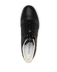 Baskets basses en cuir noires Premiata