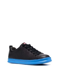 Baskets basses en cuir noires CAMPE