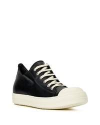 Baskets basses en cuir noires Rick Owens