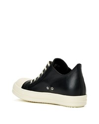 Baskets basses en cuir noires Rick Owens