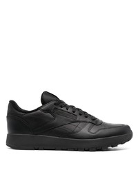 Baskets basses en cuir noires Reebok