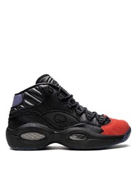 Baskets basses en cuir noires Reebok