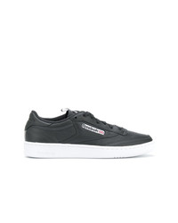 Baskets basses en cuir noires Reebok