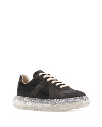 Baskets basses en cuir noires Maison Margiela