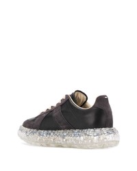 Baskets basses en cuir noires Maison Margiela