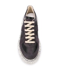 Baskets basses en cuir noires Maison Margiela