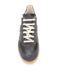 Baskets basses en cuir noires Maison Margiela