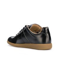 Baskets basses en cuir noires Maison Margiela