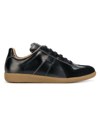 Baskets basses en cuir noires Maison Margiela