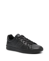 Baskets basses en cuir noires Tommy Hilfiger