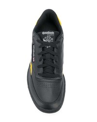 Baskets basses en cuir noires Reebok