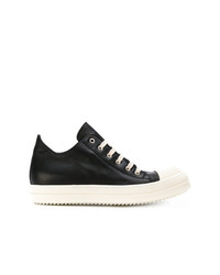 Baskets basses en cuir noires Rick Owens