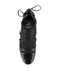 Baskets basses en cuir noires Dsquared2