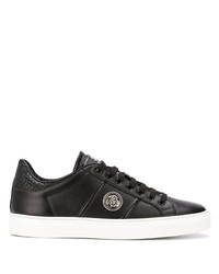 Baskets basses en cuir noires Roberto Cavalli