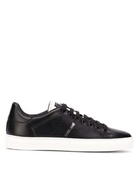 Baskets basses en cuir noires Roberto Cavalli