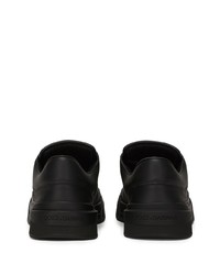 Baskets basses en cuir noires Dolce & Gabbana