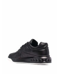 Baskets basses en cuir noires Valentino Garavani