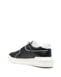 Baskets basses en cuir noires Valentino Garavani