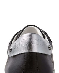 Baskets basses en cuir noires Jimmy Choo