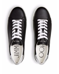 Baskets basses en cuir noires Jimmy Choo