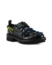 Baskets basses en cuir noires DSQUARED2