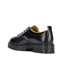 Baskets basses en cuir noires Marni