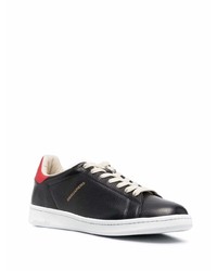 Baskets basses en cuir noires DSQUARED2