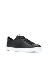 Baskets basses en cuir noires Camper