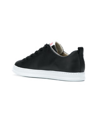 Baskets basses en cuir noires Camper