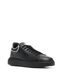 Baskets basses en cuir noires Philipp Plein