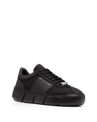 Baskets basses en cuir noires Philipp Plein