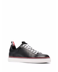 Baskets basses en cuir noires Thom Browne