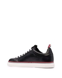 Baskets basses en cuir noires Thom Browne