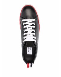 Baskets basses en cuir noires Thom Browne