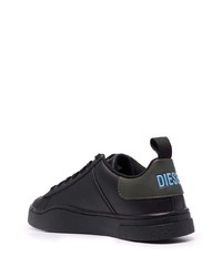 Baskets basses en cuir noires Diesel