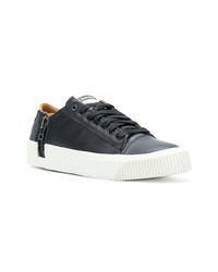 Baskets basses en cuir noires Diesel