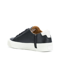 Baskets basses en cuir noires Diesel