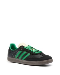 Baskets basses en cuir noires Wales Bonner X Adidas