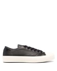 Baskets basses en cuir noires Sandro Paris