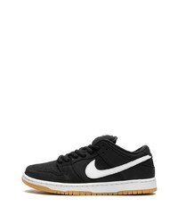 Baskets basses en cuir noires Nike