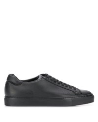 Baskets basses en cuir noires Scarosso