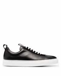 Baskets basses en cuir noires Scarosso