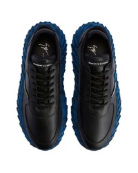 Baskets basses en cuir noires Giuseppe Zanotti