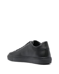 Baskets basses en cuir noires Moschino