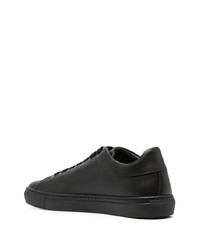 Baskets basses en cuir noires Moschino